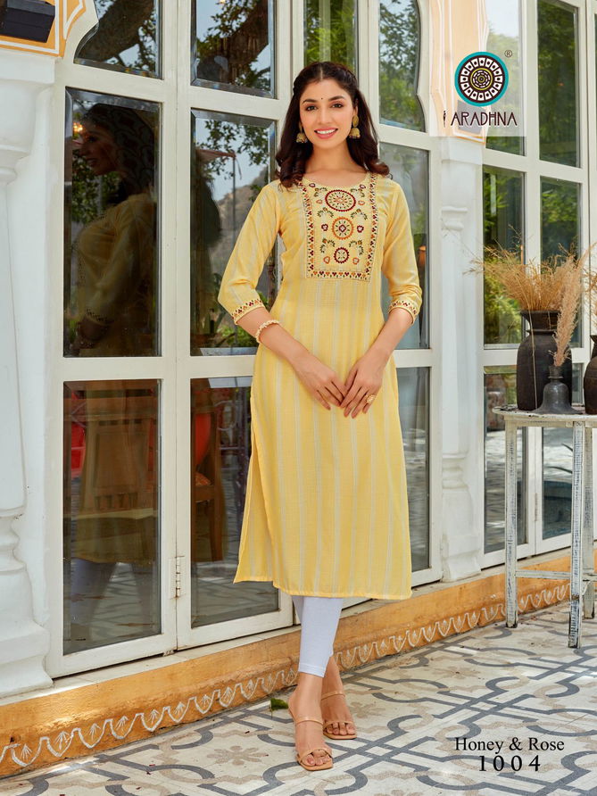 Honey Rose 1 Fancy Designer Ethnic Wear Kurtis Collection